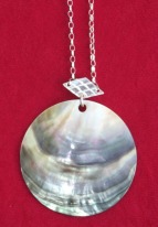 Paua shell on chain
